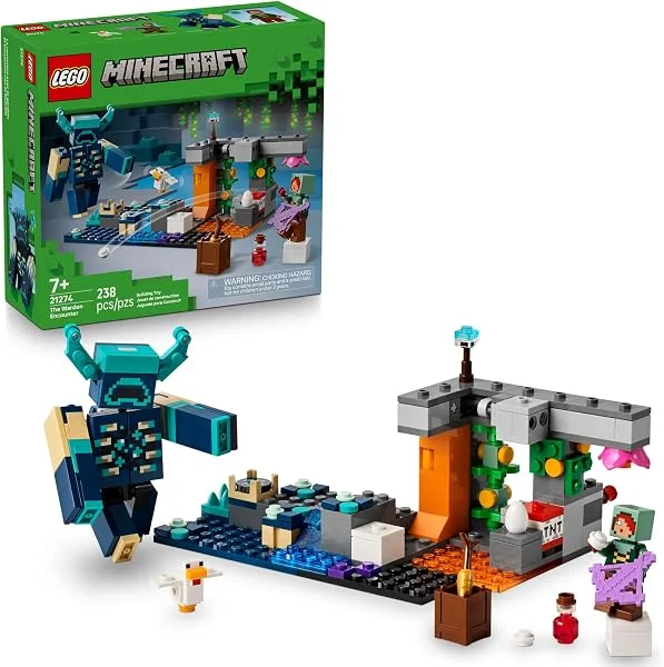 LEGO Minecraft Warden Encounter